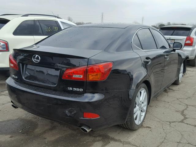 JTHBE262265010117 - 2006 LEXUS IS 350 BLACK photo 4