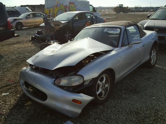 JM1NB3536Y0139095 - 2000 MAZDA MX-5 MIATA SILVER photo 2