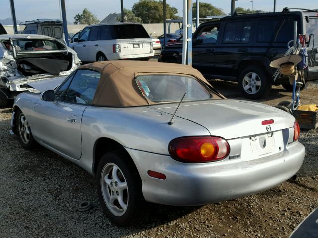 JM1NB3536Y0139095 - 2000 MAZDA MX-5 MIATA SILVER photo 3