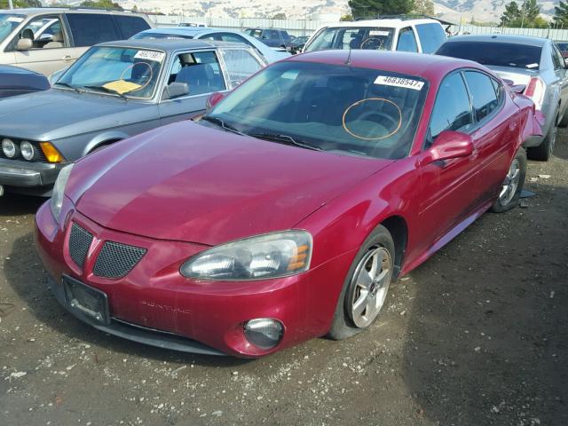 2G2WP522451355433 - 2005 PONTIAC GRAND PRIX Tünd qırmızı foto 2
