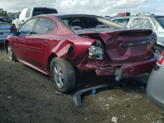 2G2WP522451355433 - 2005 PONTIAC GRAND PRIX MAROON photo 3