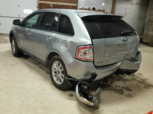 2FMDK48C07BB67609 - 2007 FORD EDGE Сріблястий фото 3