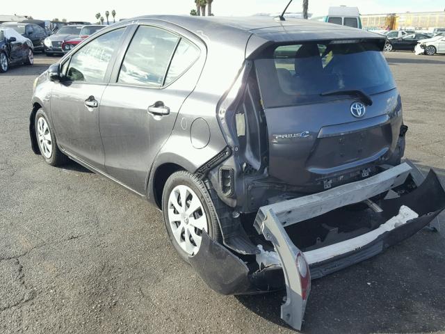 JTDKDTB39C1015505 - 2012 TOYOTA PRIUS C GRAY photo 3