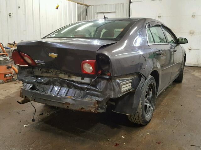 1G1ZB5EB6AF234918 - 2010 CHEVROLET MALIBU LS ნაცრისფერი ფოტო 4