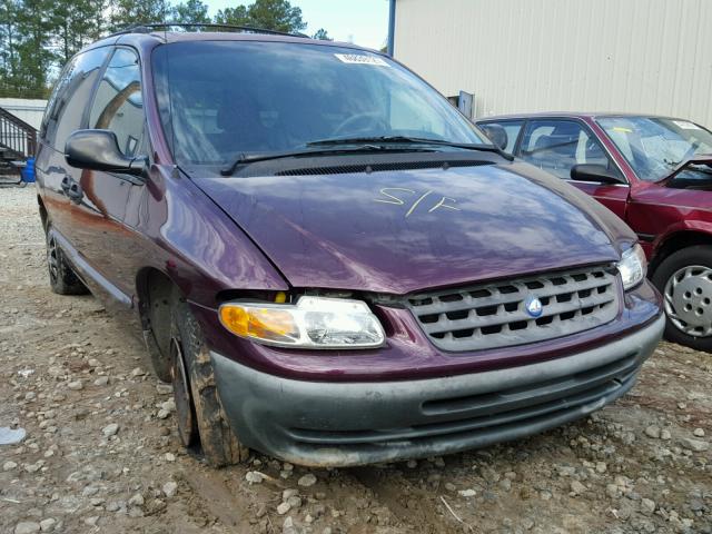 2P4GP25G6XR390058 - 1999 PLYMOUTH VOYAGER BURGUNDY photo 1