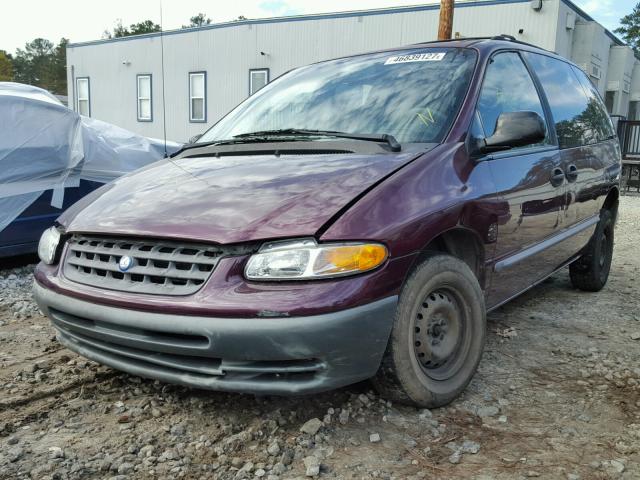 2P4GP25G6XR390058 - 1999 PLYMOUTH VOYAGER BURGUNDY photo 2