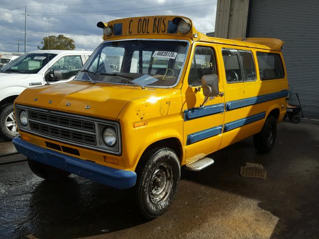 E25HHD08826 - 1975 FORD E250 YELLOW photo 2