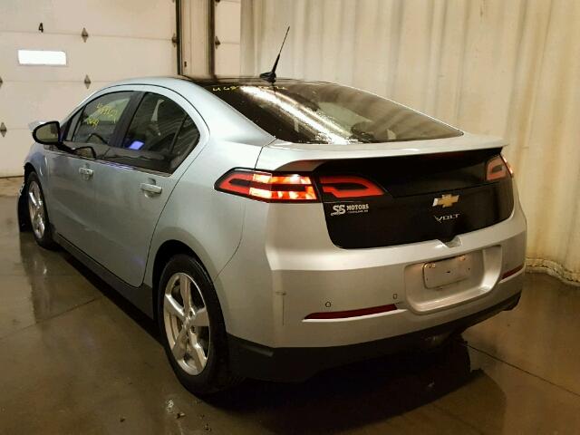 1G1RB6E46CU113635 - 2012 CHEVROLET VOLT BLUE photo 3