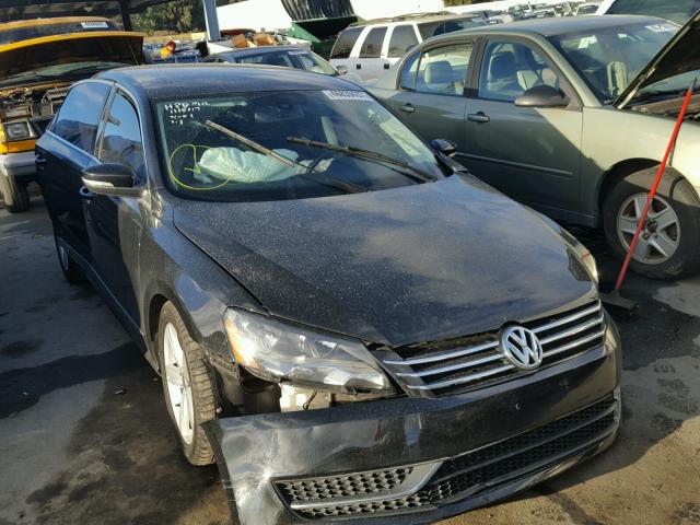 1VWBP7A35DC036645 - 2013 VOLKSWAGEN PASSAT SE BLACK photo 1