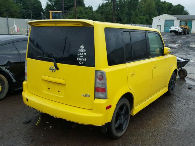 JTLKT324454015557 - 2005 TOYOTA SCION XB Amarillo foto 4