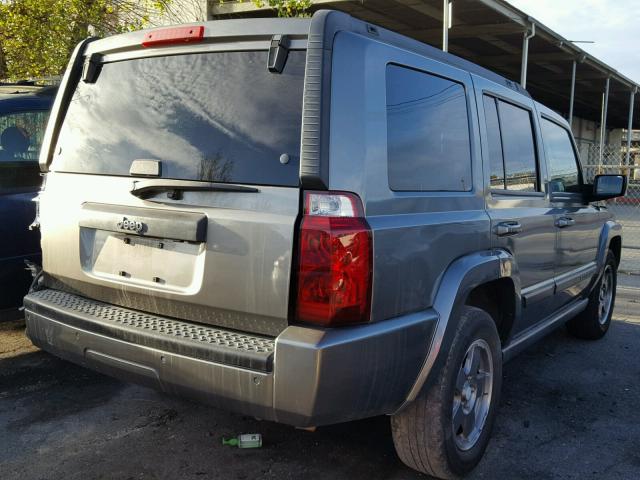 1J8HH48KX7C613950 - 2007 JEEP COMMANDER GRAY photo 4
