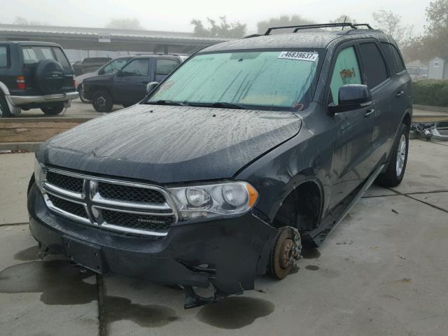 1D4RD4GG7BC732149 - 2011 DODGE DURANGO CR BLACK photo 2