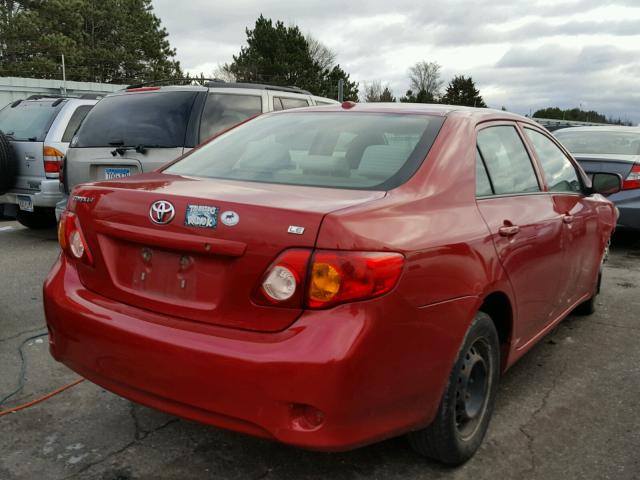 1NXBU40E29Z149317 - 2009 TOYOTA COROLLA BA RED photo 1