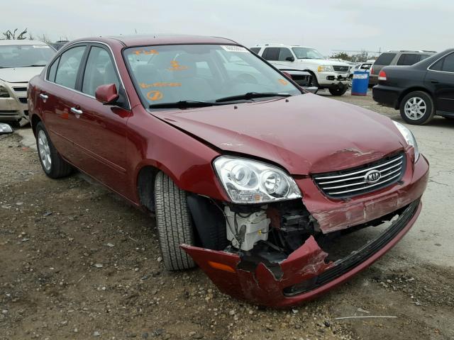 KNAGE124075153560 - 2007 KIA OPTIMA LX RED photo 1