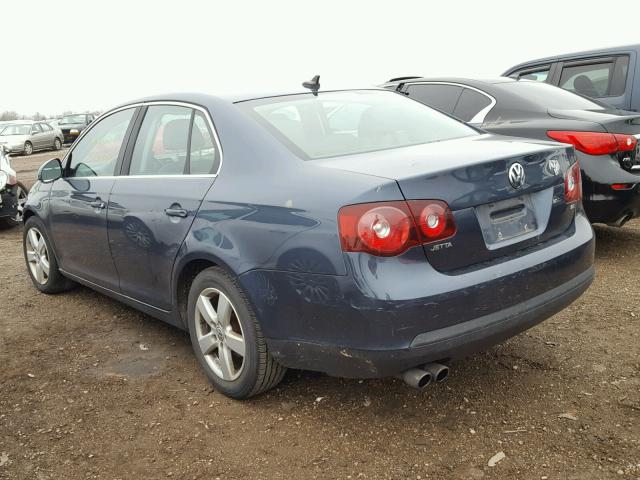 3VWRM71KX8M042928 - 2008 VOLKSWAGEN JETTA BLUE photo 3