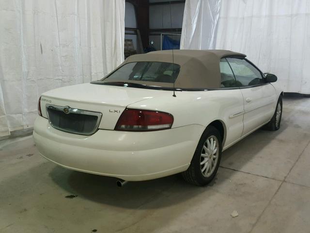 1C3EL55R02N179930 - 2002 CHRYSLER SEBRING LX WHITE photo 4