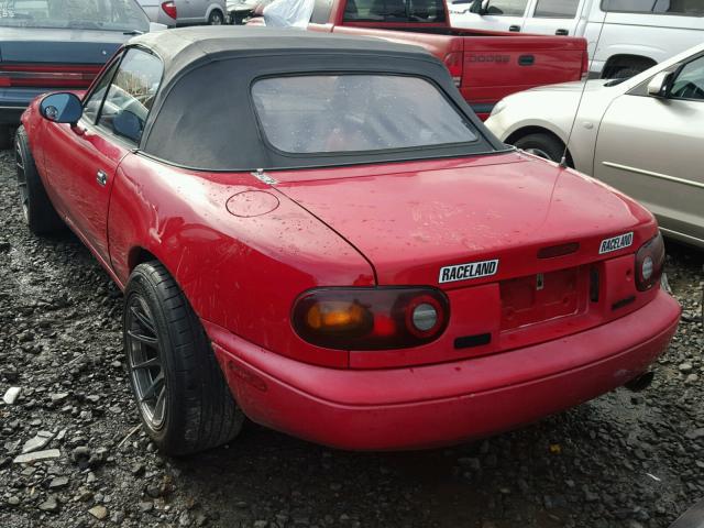 JM1NA3510M1234662 - 1991 MAZDA MX-5 MIATA RED photo 3