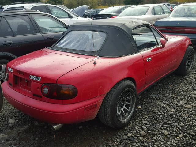 JM1NA3510M1234662 - 1991 MAZDA MX-5 MIATA RED photo 4