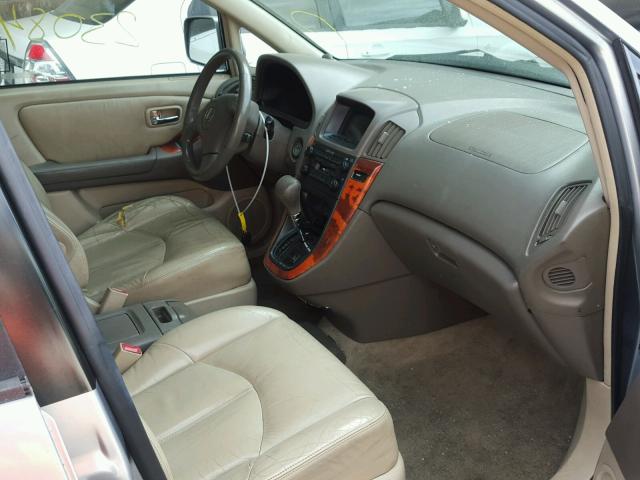 JTJGF10U910104278 - 2001 LEXUS RX 300 GRAY photo 5