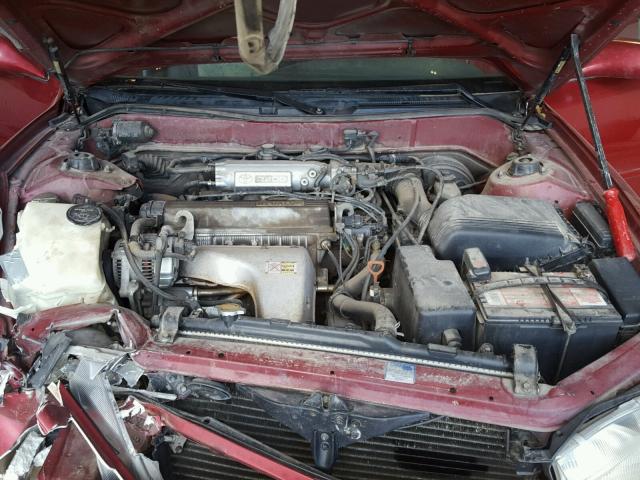 JT2SK12E4P0134448 - 1993 TOYOTA CAMRY LE BURGUNDY photo 7