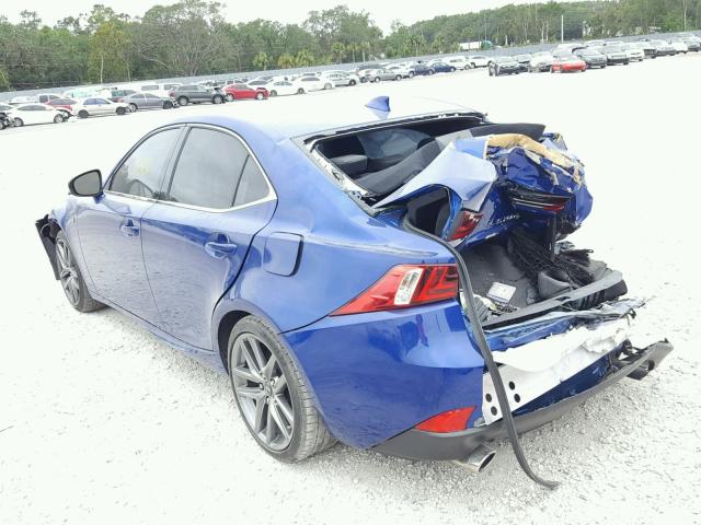 JTHBA1D22G5028756 - 2016 LEXUS IS 200T BLUE photo 3