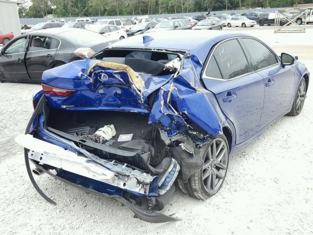 JTHBA1D22G5028756 - 2016 LEXUS IS 200T BLUE photo 4