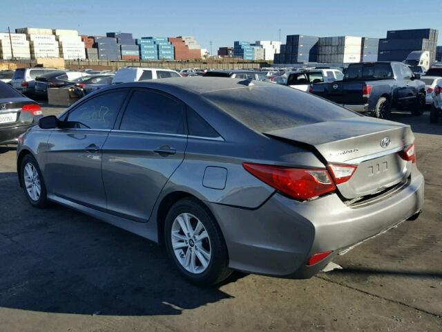 5NPEB4AC4EH835805 - 2014 HYUNDAI SONATA GLS CHARCOAL photo 3