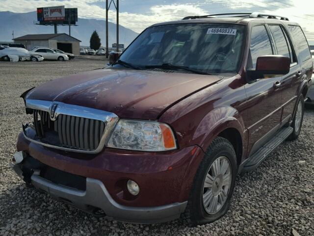 5LMFU28R54LJ18958 - 2004 LINCOLN NAVIGATOR MAROON photo 2