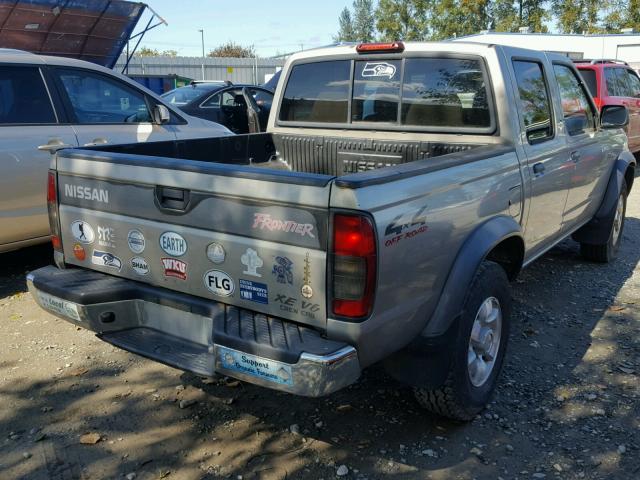 1N6ED27Y0YC370289 - 2000 NISSAN FRONTIER C SILVER photo 4