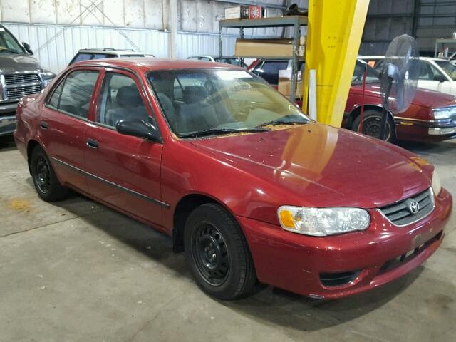 1NXBR12E21Z466144 - 2001 TOYOTA COROLLA CE RED photo 1