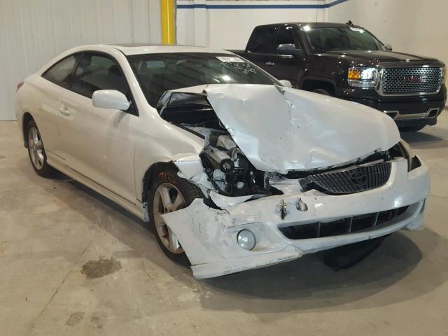 4T1CE38P74U814786 - 2004 TOYOTA CAMRY SOLA WHITE photo 1