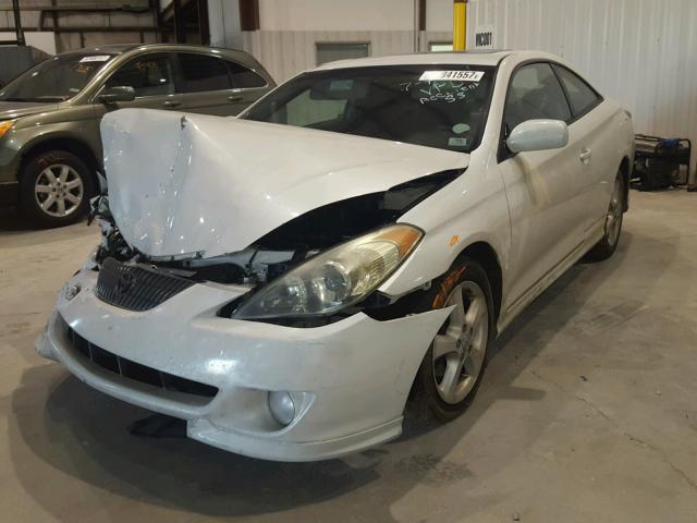 4T1CE38P74U814786 - 2004 TOYOTA CAMRY SOLA WHITE photo 2