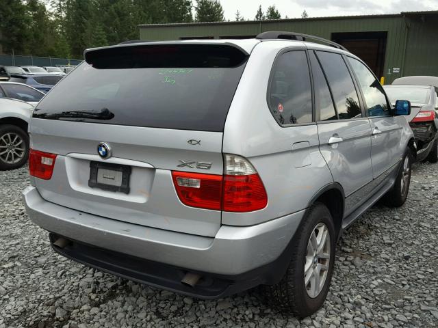 5UXFA13576LY25043 - 2006 BMW X5 3.0I SILVER photo 4