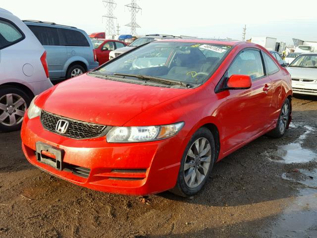 2HGFG128X9H517802 - 2009 HONDA CIVIC EX RED photo 2