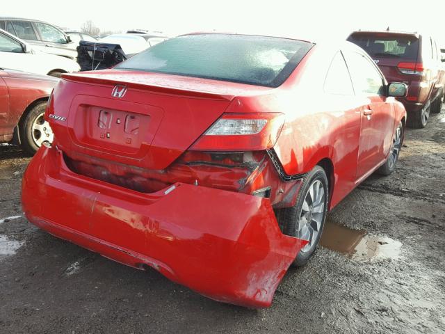 2HGFG128X9H517802 - 2009 HONDA CIVIC EX RED photo 4