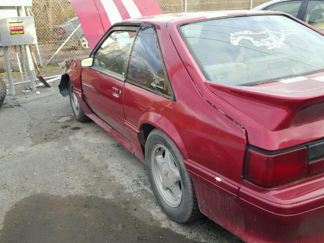 1FABP42E2KF274696 - 1989 FORD MUSTANG GT BURGUNDY photo 3