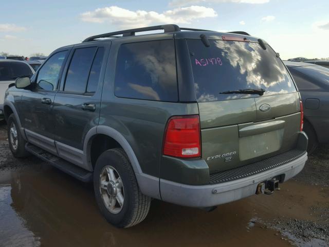 1FMZU73E12ZA51478 - 2002 FORD EXPLORER X GREEN photo 3