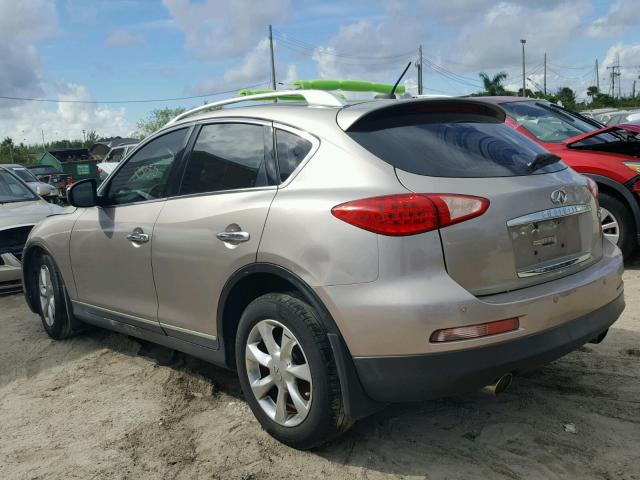 JNKAJ09F28M354145 - 2008 INFINITI EX35 BASE BROWN photo 3