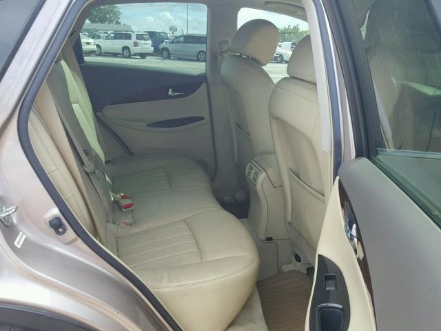 JNKAJ09F28M354145 - 2008 INFINITI EX35 BASE BROWN photo 6