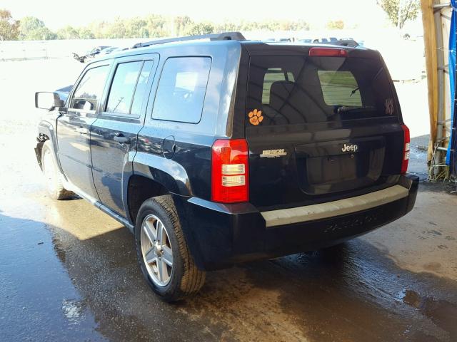 1J8FT28W08D665824 - 2008 JEEP PATRIOT SP BLACK photo 3