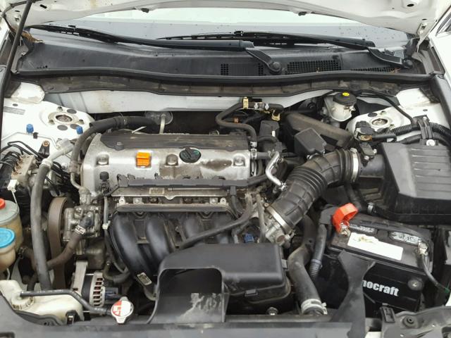 1HGCP2F30AA140097 - 2010 HONDA ACCORD LX WHITE photo 7