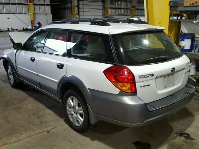 4S4BP61C457321842 - 2005 SUBARU LEGACY OUT WHITE photo 3