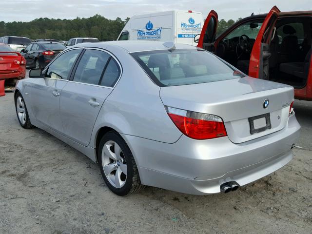 WBANE53516CK86974 - 2006 BMW 525 I SILVER photo 3