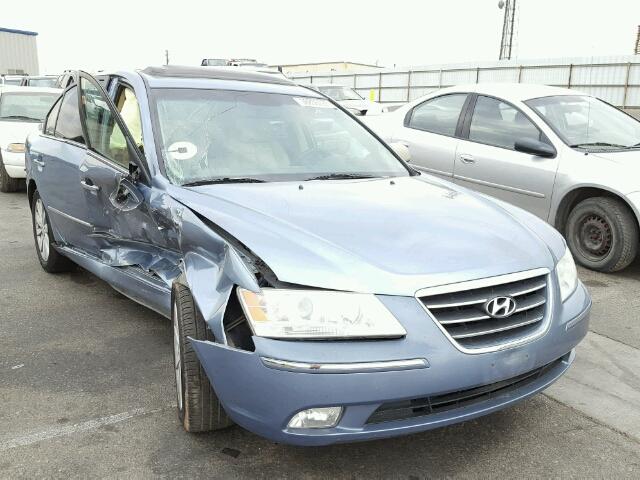 5NPEU46C19H479869 - 2009 HYUNDAI SONATA SE BLUE photo 1