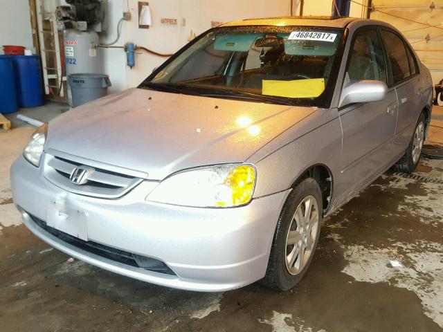 2HGES26803H608689 - 2003 HONDA CIVIC EX SILVER photo 2