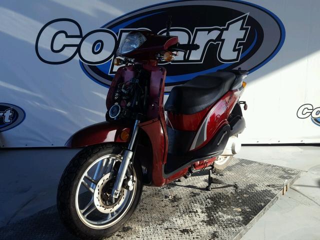 LCETDKP6296000292 - 2009 CABIN TRAILER MOPED BURGUNDY photo 2