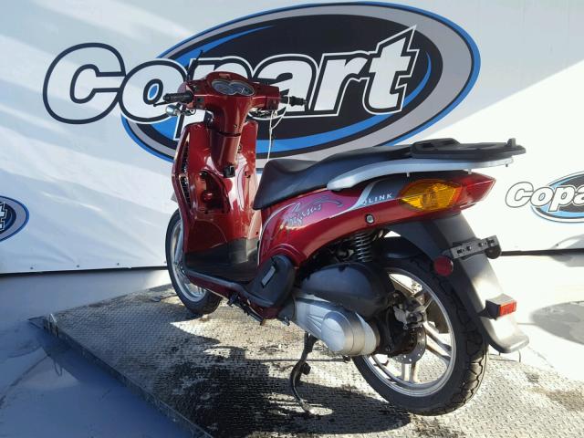 LCETDKP6296000292 - 2009 CABIN TRAILER MOPED BURGUNDY photo 3