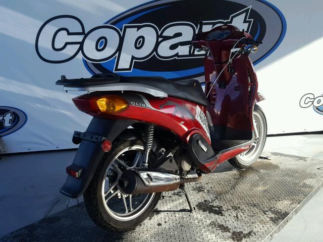 LCETDKP6296000292 - 2009 CABIN TRAILER MOPED BURGUNDY photo 4