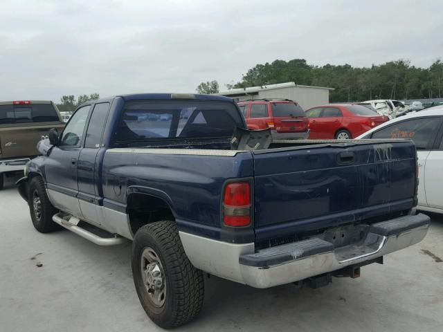 3B7KC23Z71G818537 - 2001 DODGE RAM 2500 BLUE photo 3