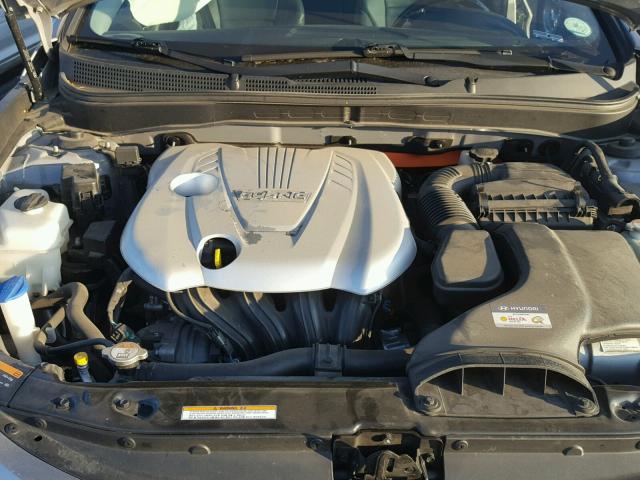 KMHEC4A42DA083285 - 2013 HYUNDAI SONATA HYB SILVER photo 7